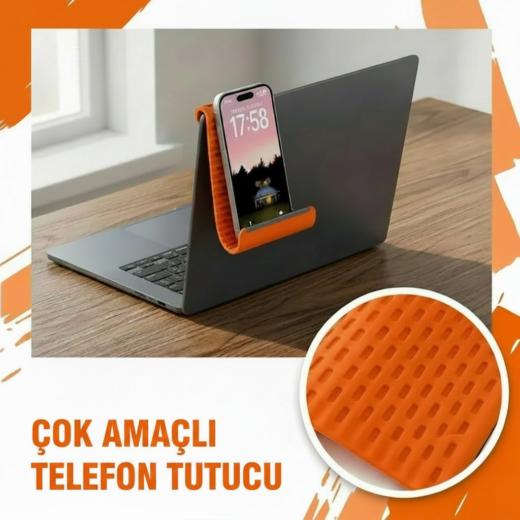 Katlanabilir Silikon Telefon Tutucu